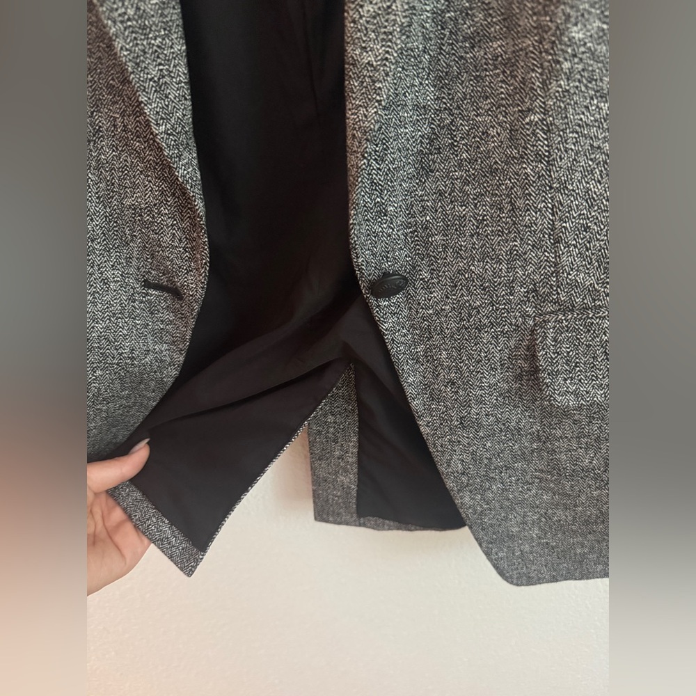 Express Herringbone Blazer Jacket - image 2